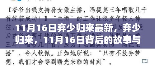 弃少归来，最新更新背后的故事与深远影响