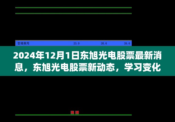 2024年12月1日东旭光电股票最新消息，东旭光电股票新动态，学习变化，自信成就未来——一场鼓舞人心的股市之旅