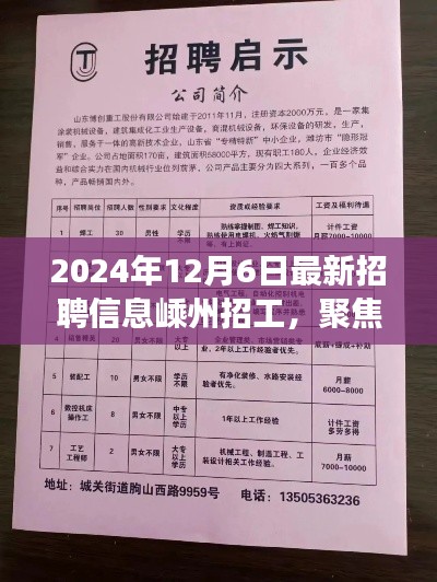 聚焦嵊州招聘市场，最新招聘信息下的机遇与挑战（2024年12月6日）