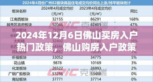 2024年12月6日佛山购房入户政策解读，最新动态与热门政策