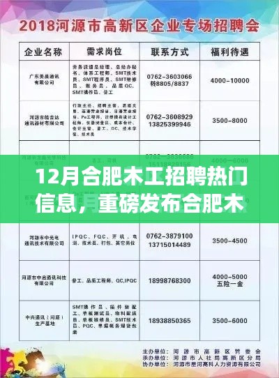 合肥木工领域掀起科技革新浪潮，最新机械工程师岗位热门招聘与招聘信息解读