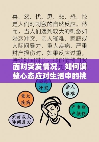 面对突发情况，如何调整心态应对生活中的挑战？