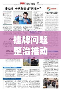 挂牌问题整治推动社会综合治理创新行动启动